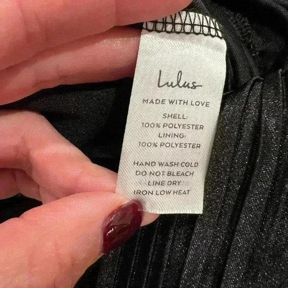 LULUS Clasi Women Spaghetti Strap Pleated Jumpsuit Black Size Medium- Worn Once - Picture 13 of 13